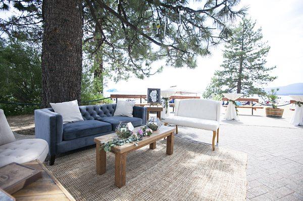 Nothing beats seating on the terrace with Lake Tahoe at your feet.