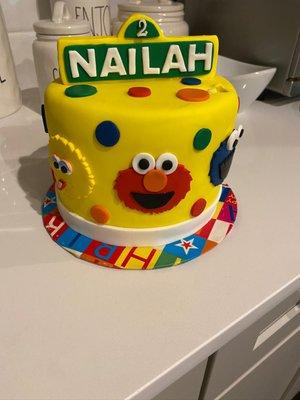 Sesame street custom cake