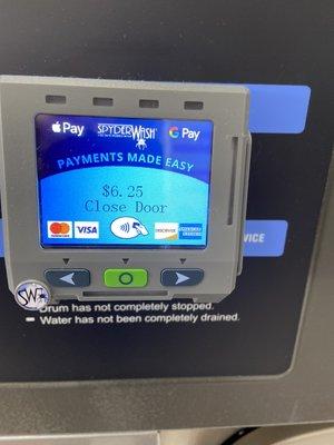 Select washers and dryers now accept credit card/Apple Pay/Google Pay