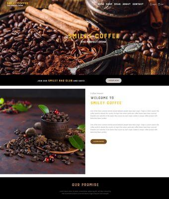 This coffee reseller can now easily update their website using our Website Builder (vs their previous WordPress site) - ionhtx.com