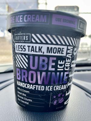 Afters Ice Cream: Ube Brownie