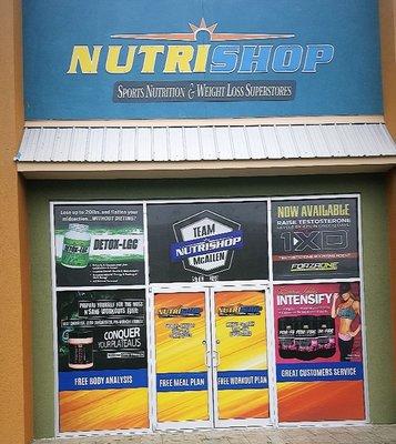 NUTRISHOP MCALLEN NEW DECALS