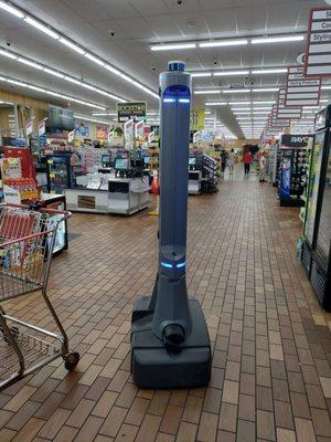 Marty takes to the aisles at Woodman's. Just another machine let loose into the wild.