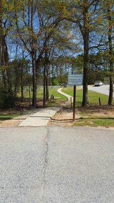 Entrance to dog park.