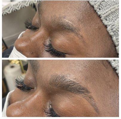 Eyebrow Lamination with Tint