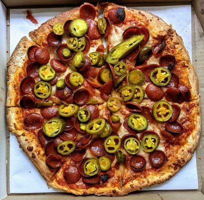 Sub Delicious - Medium Extra Pepperoni w/Jalapeno