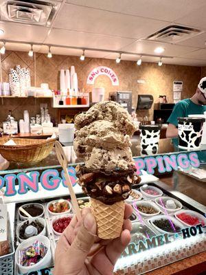 Nutty Cone with Butter Pecan ice cream!