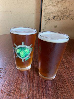 Grapefruit Grizzly IPA and Wee Lass Red