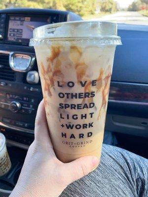 Large Iced "Salty Karen" Latte