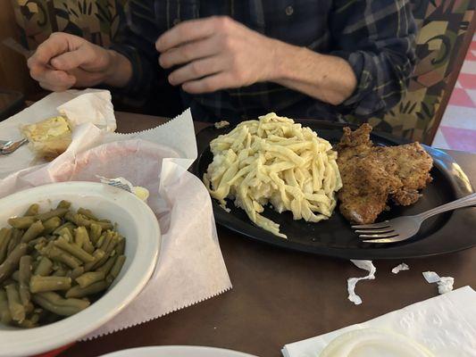 Baked chicken dinner