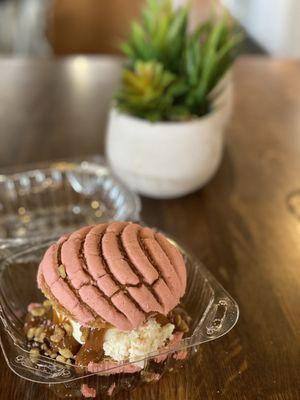 Regular Concha Ice Cream Sandwich