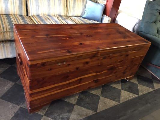 Large cedar blanket chest.