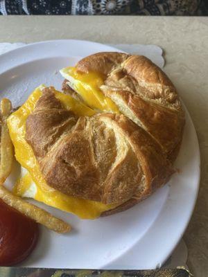 Egg croissant!!