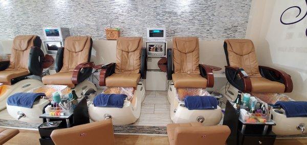 Massage chair foot spa