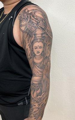 Completed sleeve (front)