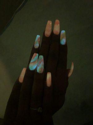 Glow in the dark nail designs