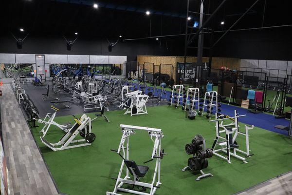 NCAA Basketball Sized Weight Room! 3 Sets of Dumbbells. Duplicates of Machines. Jungle Gym and More!