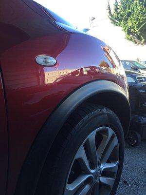 Nissan Juke fender after