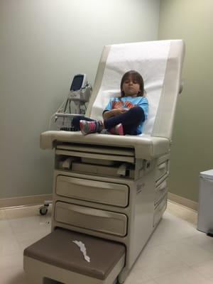 When there's no time to drive to the med center for her pediatrician we come here. Very convenient and great service.