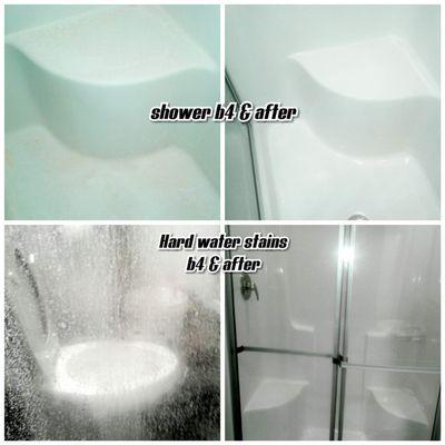 Deep clean shower b4s & afters