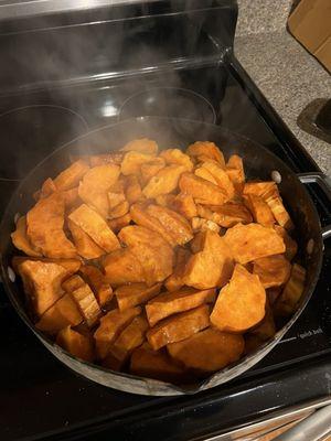 Fried sweet potatoes