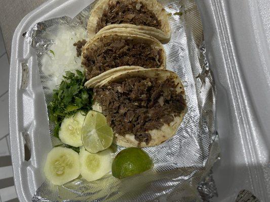 Tacos de Cabeza (Cow head)