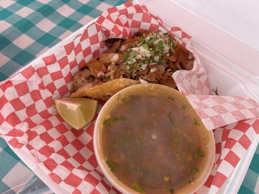 Chicken birria tacos