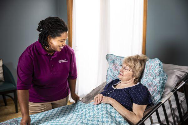 Care for bedbound patients and hospice support is a service available from HomeInstead.