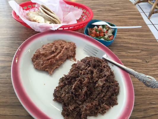 Barbacoa plate. Yummy!