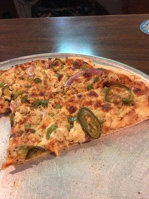 BBQ chicken fajita pizza