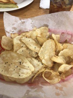 House made warm chips