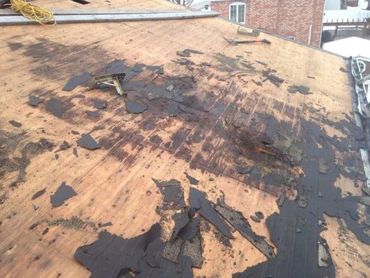 This is usually what we find when we remove 2 layers is shingles