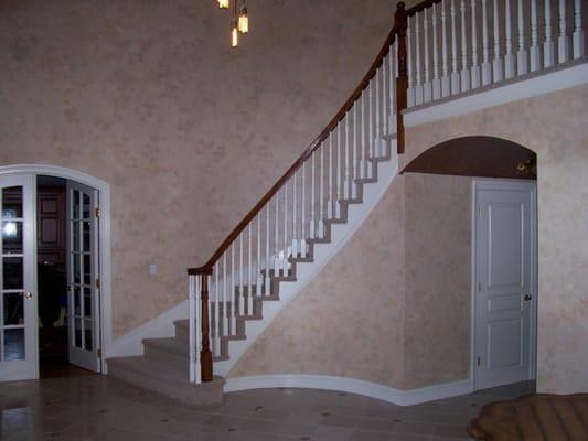 Faux Finish in client's foyer- Morris County, NJ