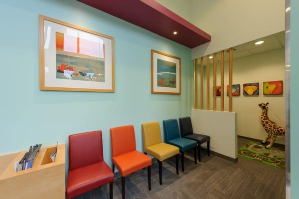 Juanita Kids Dentistry Seating Room | Dr. Jinju Song | Dentistry for infants, children and teens | Kirkland, WA | (425) 310-8338