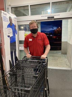 Store manager doing whatever is needed to keep the store running smoothly.