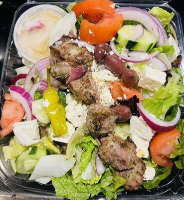 Samos Special Salad with Lamb