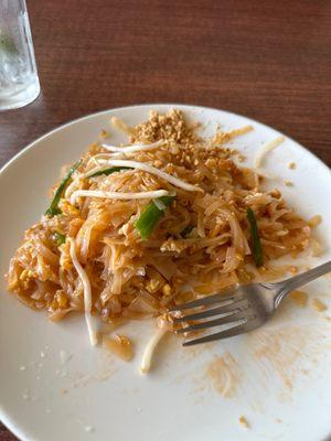 Pad Thai.   Wonderful.  Light.  And made fresh.