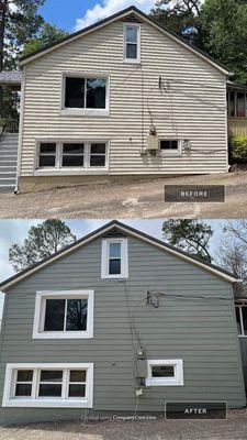 Another siding before and after, what a change!