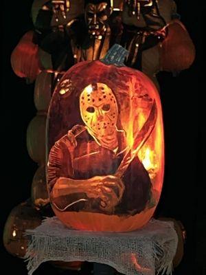 Friday the 13th pumpkin carving