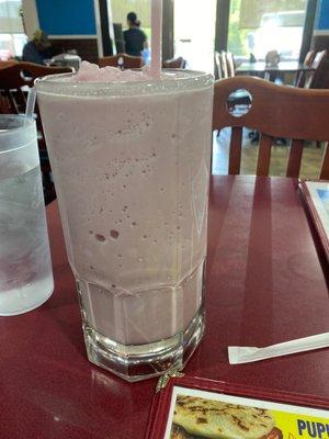 Strawberry milkshake the size of Montana