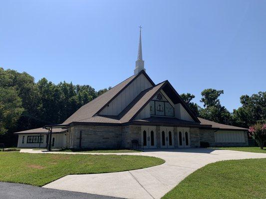 Brooksville Church - Timberline HD - Hickory w TimberTex Hip and Ridge and GoldenPledge Warranty