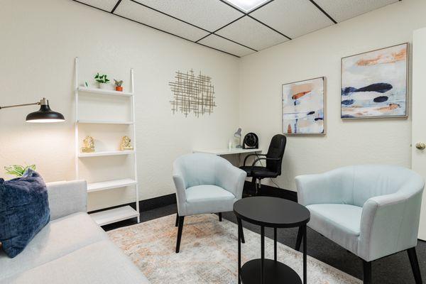 This is one of the rooms where our clients and therapists do their sessions.