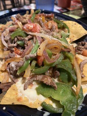 Fajita nachos