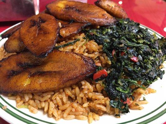 Jollof Rice with plantain