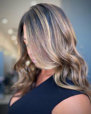 Hand painted french balayage