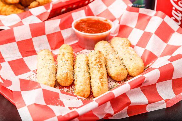 Deliciously cheesy mozzarella sticks