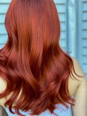 Some like it hot and like to live out loud. Check out this amazing red created by Mariah  at Salon Cartier.