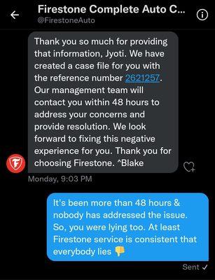 Proof of lying customer service