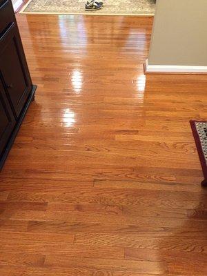 Wood floors cleaned