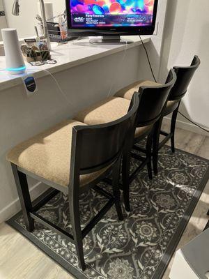 Who is ready to sit at the Quartz Island counter in these Soft, Solid, and Sturdy bar stools?